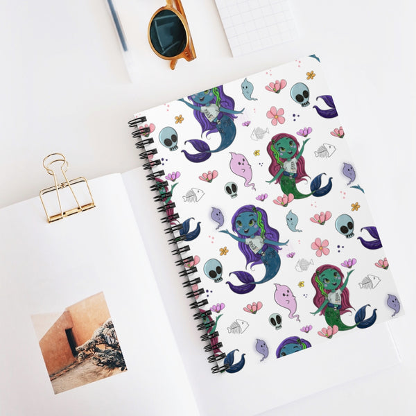 Witchy Merperson Spiral Notebook - Ruled Line