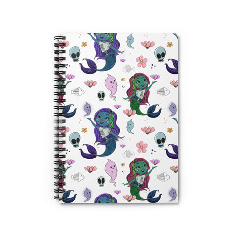 Witchy Merperson Spiral Notebook - Ruled Line