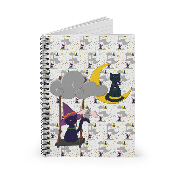 There's a little witch in all of us black cat Spiral Notebook - Ruled Line