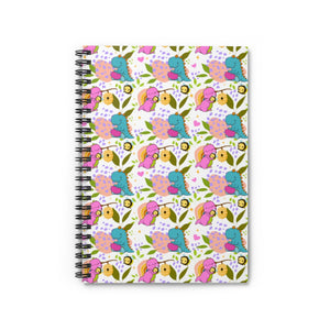 Cute love Dinosaur Spiral Notebook - Ruled Line