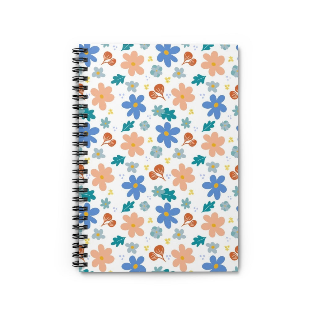 Back to school floral Spiral Notebook - Ruled Line