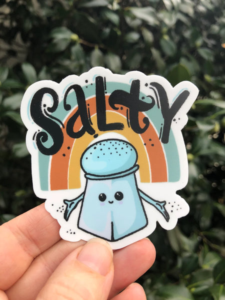 Salty funny sticker