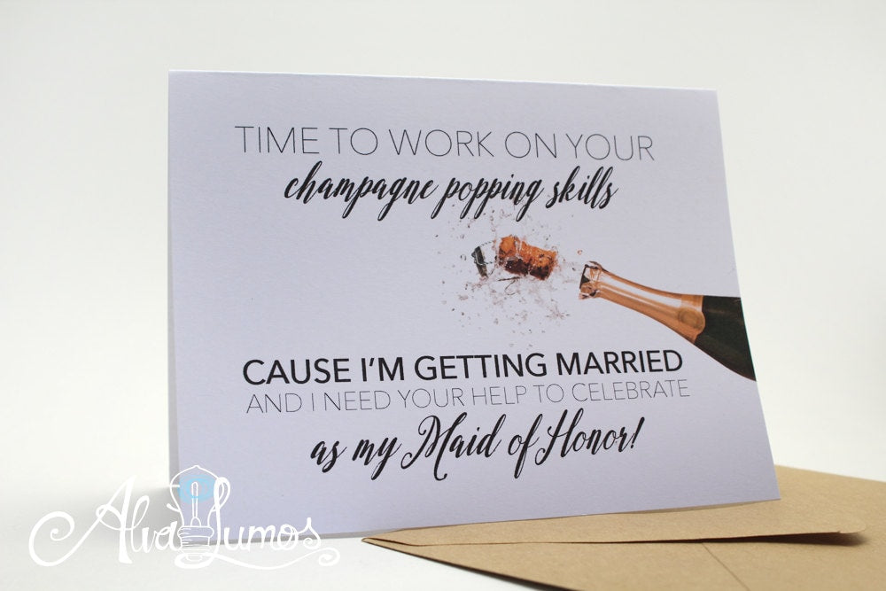 Maid of Honor proposal - Be my Maid of honor