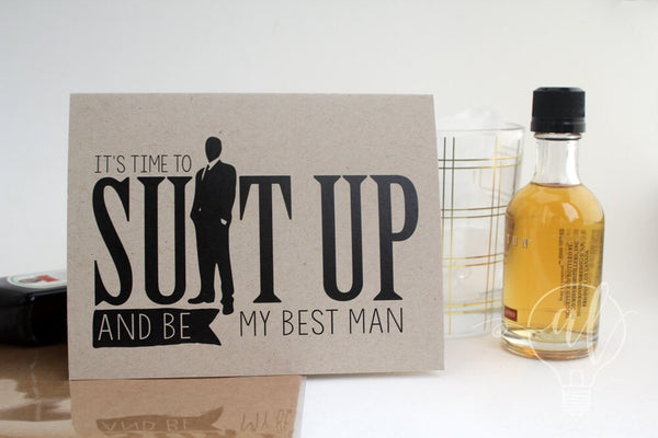 Suit up and be my Best Man