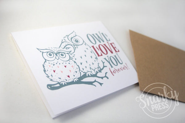 Owl Love you forever love card