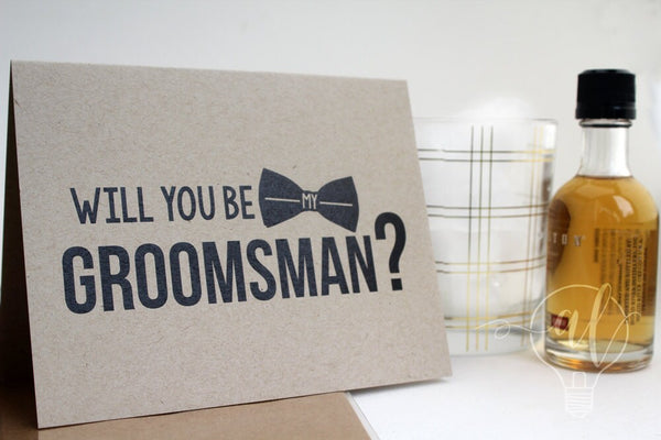 Will you be my groomsman proposal card