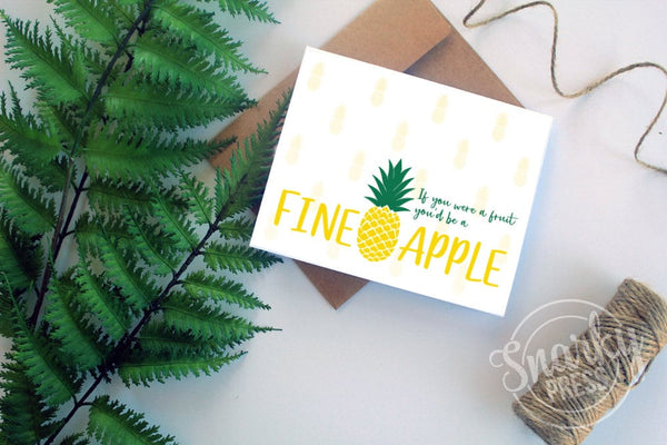 Funny pineapple card