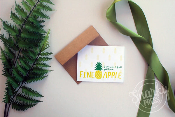 Funny pineapple card