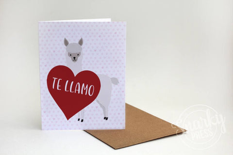 Te Llama funny birthday card