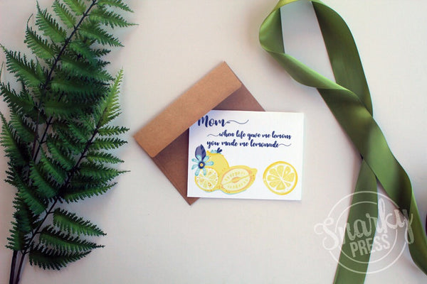 Cute Lemon Mom card for mothers day