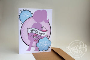 Super Mom mother's day card