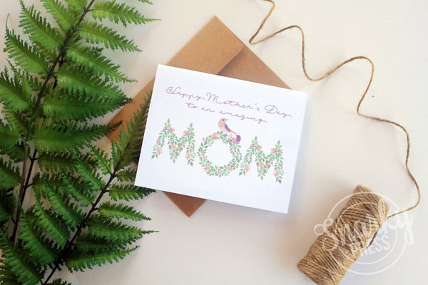 Floral Card for Mom