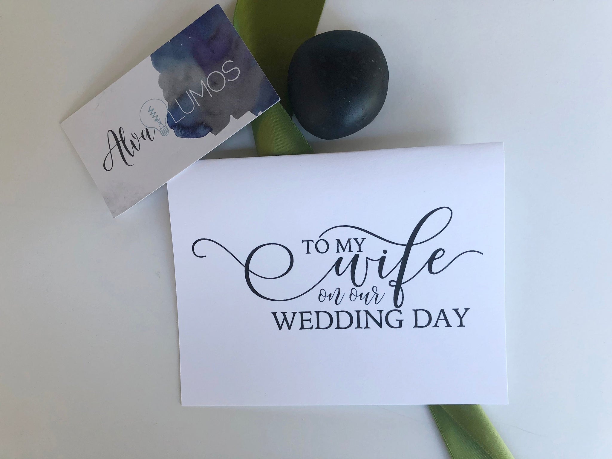 Wedding card to your bride on your wedding day