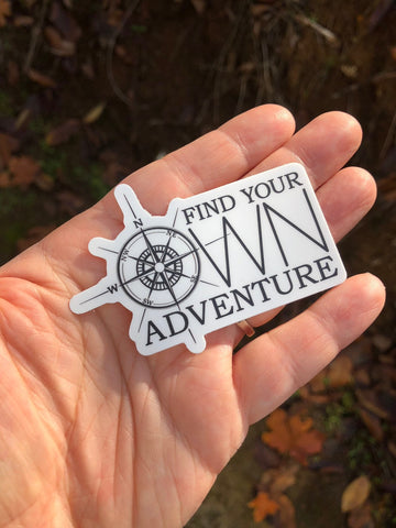 Find your own adventure sticker