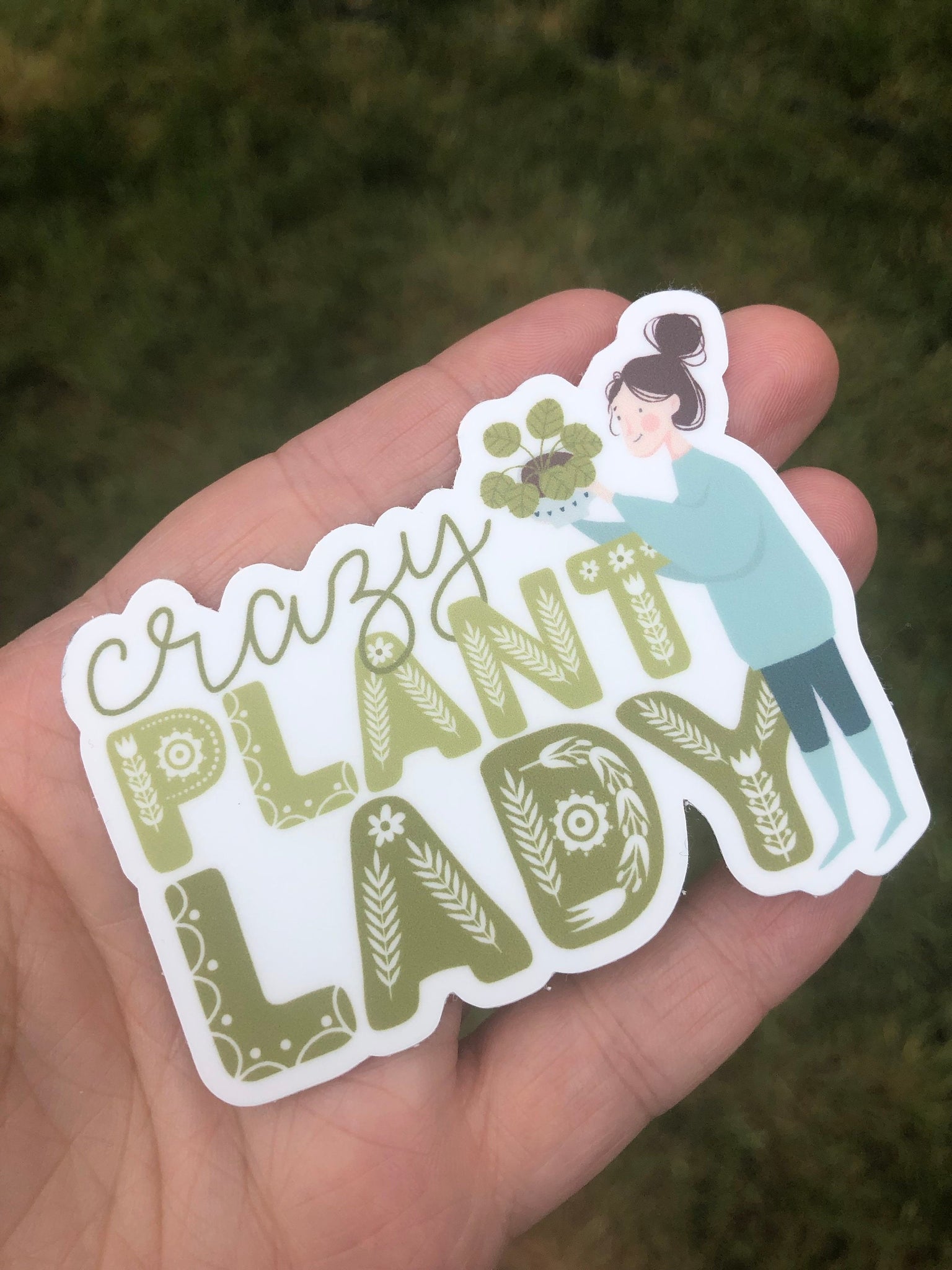 Crazy Plant Lady sticker