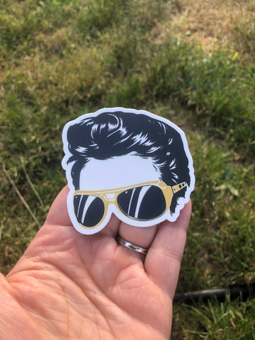 The King of rock and roll sticker