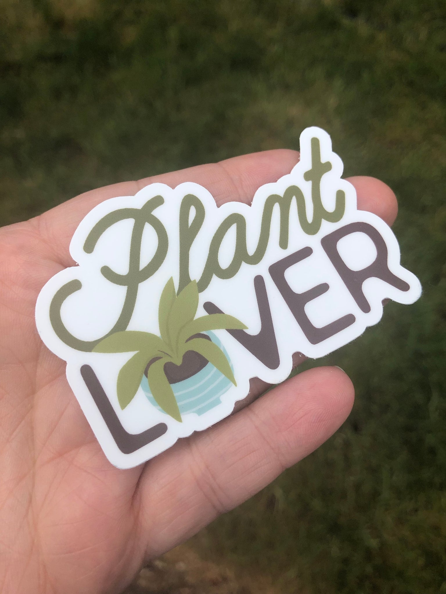 Plant Lover succulent sticker