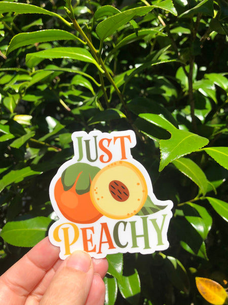 Just peachy southern charm sticker