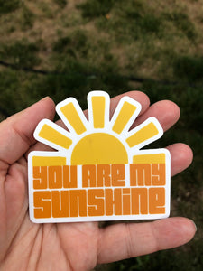 you are my sunshine cute sticker