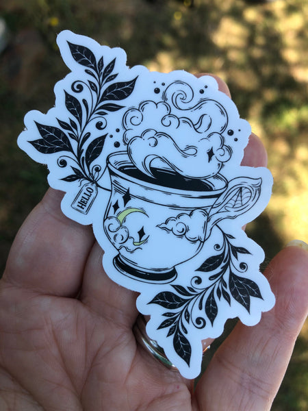 Witches brew cute coffee sticker