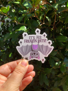 It’s all freakin bats! Cute bat halloween sticker