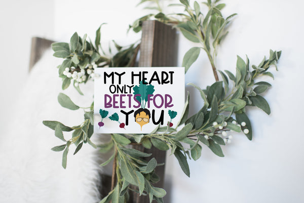 My heart beets for you funny office greeting card