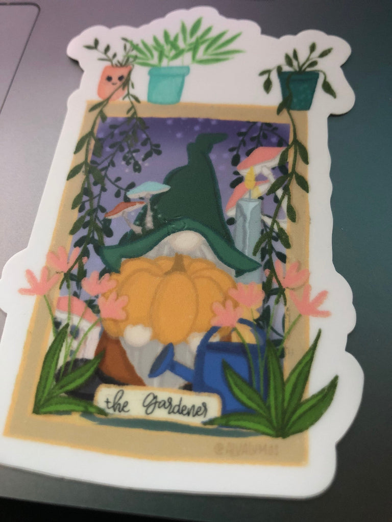 The Gardener Tarot Card Sticker