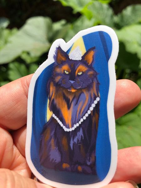 sassy princess kitty sticker