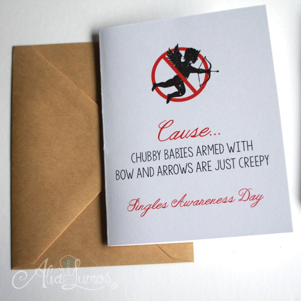 Anti Valentines friend greeting card
