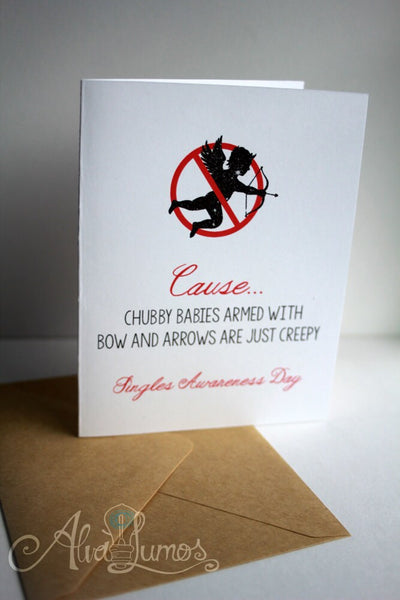 Anti Valentines friend greeting card