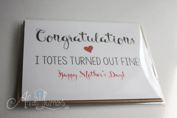 Congratulations Mom! Sassy Mother's Day card
