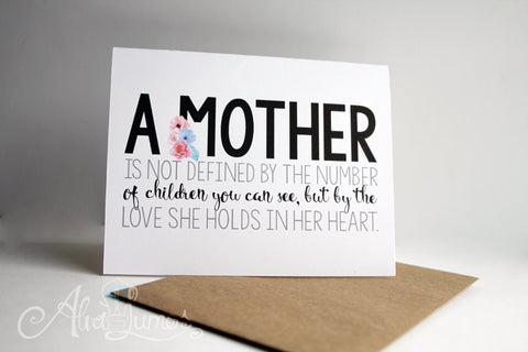 Definition of Mother - Mothers day card