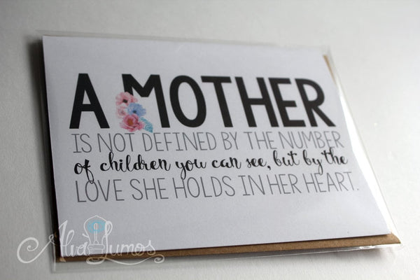 Definition of Mother - Mothers day card