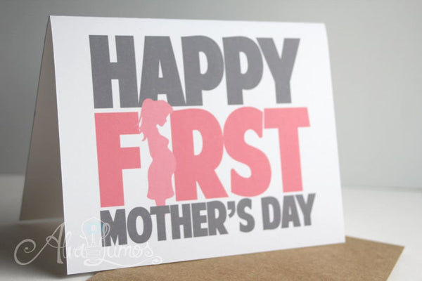 Happy First Mother's Day card for the expecting mother