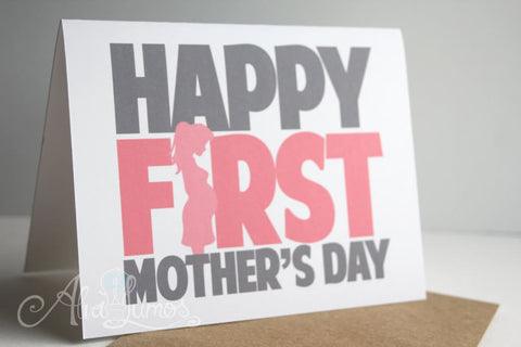 Happy First Mother's Day card for the expecting mother