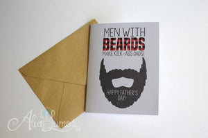 Men with Beards make kick-ass Dads! Father's Day Card